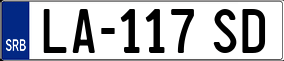 Trailer License Plate